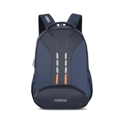 American Tourister Martt+ 01 | 28L Backpack | 17" Laptop Bag | 3.5 Compartments | Office & College Backpack for Men and Women | Rain Cover Included | Grey | 1 Year Global Warranty