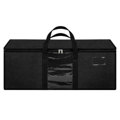 Storite Jumbo Super-Size 81 L Canvas Moisture Proof Heavy Duty Storage Bag | for Toys/Stationery/Blankets/Clothes/Moving Bags MultiPurpose With Strong Reinforced Handles Rectangular Cream (87x26x36 cm)