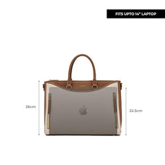 Miraggio Arden 14" Laptop Bag For Women Office Use | Messenger Handbag