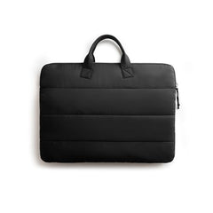 DailyObjects Stria Pro Laptop Bag with Handle| Recycled Durable Polyester | Compatible with Laptop/MacBook Air/Pro Upto 15 Inch| Water Resistant|Padded Compartment with Zip Closure -Black