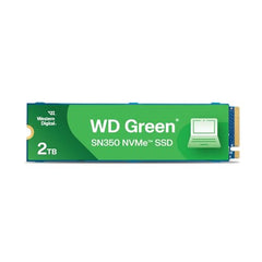 Western Digital WD Green SN350 NVMe 250GB, Upto 2400MB/s, 3 Y Warranty, PCIe Gen 3 NVMe M.2 (2280), Internal Solid State Drive (SSD) (WDS250G2G0C), Green