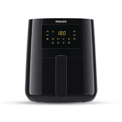 PHILIPS Digital Airfryer HD9252/90, Touch Panel, 4.1L, 100% Food Safe | with RapidAir Technology,with additional 1 Yr Warranty by Philips, 7 Pre-set Menu (Black)