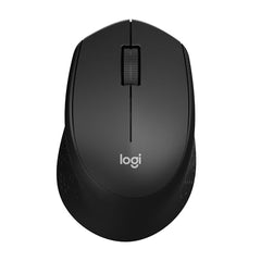 Logitech M331 Silent Plus Wireless Mouse, 2.4GHz with USB Nano Receiver, 1000 DPI Optical Tracking, 3 Buttons, 24 Month Battery Life, PC/Mac/Laptop - Black