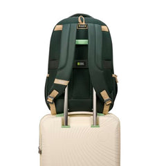 Skybags Thrive 17 Inch Compatible Laptop Backpack 30L | 3 Compartments with Quick-Access Front Pocket | Padded Back Panel & Side Bottle Pockets | Office & Travel Backpack for Men & Women (Dark Green)