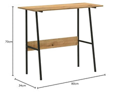 DeckUp Eden Home Engineered Wood Study Table and Office Desk (White, Matte Finish)