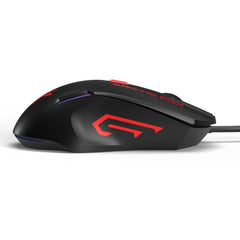 Arctic Fox Wired USB Gaming Mouse with Breathing Lights and DPI Upto 3600 (Charcoal Black)