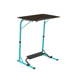 TABLE MAGIC- BADE Multipurpose Laptop Table Mat Finish - Adjustable, Foldable, Portable, Engineered Wood Top with Footrest, Top Size 60 * 45cm (X-Large, Midnight Black)
