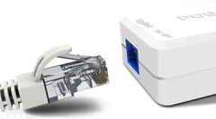 XIKKART Poe Repeater, Smart Poe Extender Upto 100M Supported 2 Cameras, Cascade 2-3 Times, Poe Extension Networking Device, Supports IEEE802.3af/at, Plug-and-Play, (No External Power Required)