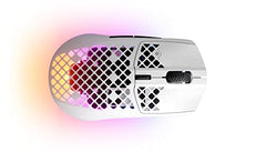 SteelSeries Aerox 3 Wireless Gen 2 - Ultralight 68g Gaming Mouse, 4K Polling, 26K DPI Optical Sensor, 200 Hours Battery Life, IP54, 80 Million Clicks, RGB, Pure PTFE Gliding Feet, Shadow