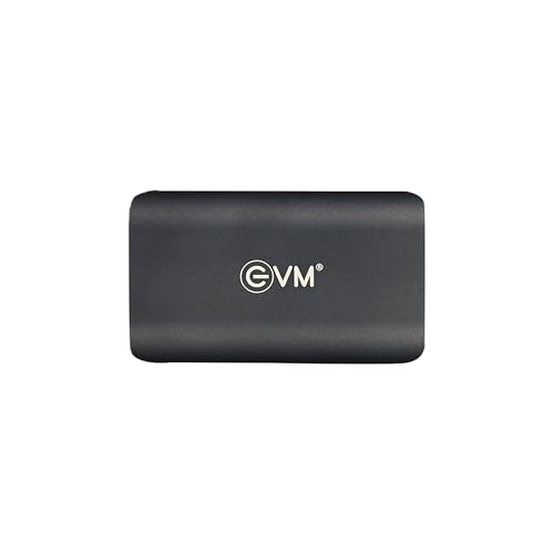 EVM EnSave 512GB Ultra Compact Portable SSD | USB 3.1 Gen 2 Type-C | Up to 550MB/s Read | Shockproof | High Speed Storage for PC, Mac & Android | Plug & Play | 10 Year Warranty (EPSSD/512GB)