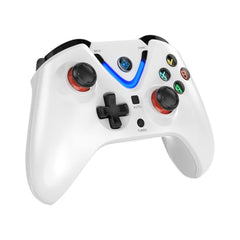 Cosmic Byte ARES Wireless Controller for PC, Hall Effect Joystick & Triggers, Dual Vibration, Backit ABXY Buttons, Turbo, Auto Turbo (White)