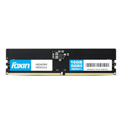 Foxin 16GB DDR5 Desktop RAM 4800MHz | UDIMM - 1.2V Low Voltage | 288-PIN Pin, 8 IC, Intel & AMD Compatible | High-Speed PC Memory Upgrade | 5 Years Warranty