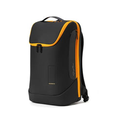 MOKOBARA Transit Backpack | Fits Laptop Up To 16 Inch, 30L Capacity, Water-Resistant Polyester, Vegan Leather Trims | Money Moves, Black