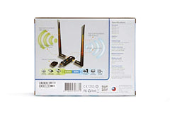 ALFA Network Long-Range Dual-Band AC1200 USB 3.0 Wi-Fi Adapter w/ 2X 5dBi External Antennas - 2.4GHz 300Mbps/5GHz 867Mbps - 802.11ac & A, B, G, N - Windows, MacOS & Kali Linux Supported - (AWUS036ACM)