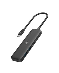 Spigen 4-in-1 USB-C Hub for MacBook Neo/Air/Pro and Laptops - Black