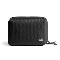 DailyObjects Leather Travel Electronic Accessories Storage Bag | Portable Gadget Organizer Case | Tech Kit Pouch for Cables, Drives, Chargers, Adapters, Power Banks | Charger Wire Organiser - Yellow