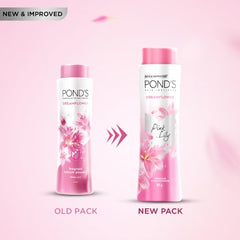 POND'S Dreamflower Floral Perfume Powder with Glow-Boosting Vitamin B3| Crafted with Superfine Minerals for Smooth Texture| Mesmerizing Long-Lasting Floral Fragrance of Pink Lily,200g