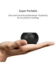 Ultra Mini Wireless Bluetooth Speaker, 5W Portable Round Speaker with Heavy Metal Electroplating, 10M Wireless Range, Rechargeable Battery, Quick Charging & Power Button Control for Smartphones