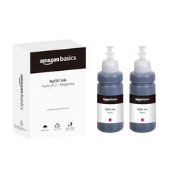 Amazon Basics Compatible Ink Refill Kit for Epson L130,L360,L380,L361,L565,L210,L220,L310,L350,L355,L365,L385,L405,L455 and L485 Printers | Vivid Color Matching Multi-Color Pack(C/M/Y/Bk - 70g x 4)