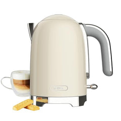 Tower Electric Kettle 1.7L Metal Body Auto Shut-Off 360° Base Blue | 1.7L capacity, 1350W rapid boil, full metal body, auto shut-off and boil-dry protection, 360-degree swivel power base
