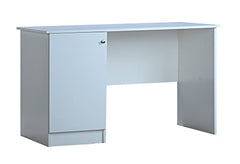 DeckUp Uniti Engineered Wood Study Table and Office Desk (White, Matte Finish)