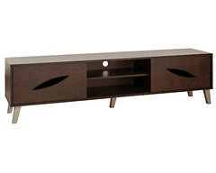 DeckUp Soneva Engineered Wood TV Unit (Wotan Oak & White, Matte Finish)
