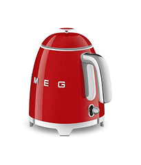 Smeg 0.8L Electric Kettle 1400W, Original Italian Brand, Patented Smeg Red Color, Highest Food Grade Stainless Steel Full Body, Soft Lid Opening System, Luxury 50's Style KLF05RDEU