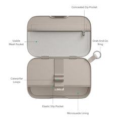 DailyObjects Vault Tech Kit Organiser for Canon EOS R50V | Compact Travel Case for Camera Cables, Chargers, Memory Cards & Accessories | Durable & Stylish Storage Pouch