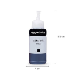 Amazon Basics Compatible Ink Refill Kit for Epson L130,L360,L380,L361,L565,L210,L220,L310,L350,L355,L365,L385,L405,L455 and L485 Printers | Vivid Color Matching Multi-Color Pack(C/M/Y/Bk - 70g x 4)