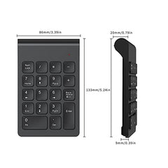 cimetech Wireless Number Pad, 18 Keys Numeric Keypad with USB Receiver