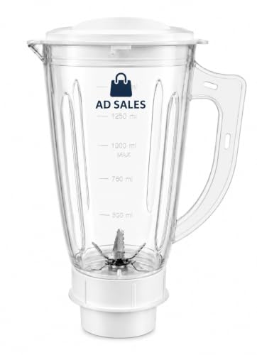 1.5 Litre Plastic Juicer Mixer Grinder Jar with Lid | Heavy Duty Transparent Blender Jar| pack of 1