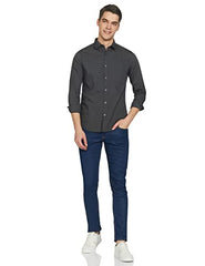 Amazon Brand - Symbol Men's Pack of 2 Cotton Casual Shirt| Regular Fit | Plain | Full Sleeve | Available in Plus Sizes