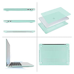 MOSISO Compatible with MacBook Pro 13 inch Case M2 2025, 2024, 2023, 2022-2016 A2338 M1 A2251 A2289 A2159 A1989 A1708 A1706, Plastic Hard Shell&Keyboard Cover&Screen Film&Storage Bag, Serenity Blue