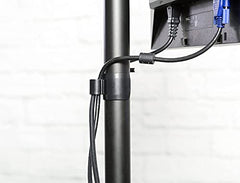 Jin Office Height Adjustable Monitor Stand Mount | Supports 13-32" Screens| 9KG Weight Capacity | Metal Black Powder Coated Single Monitors Arm Stand| Articulating Tilt and Swivel Display Desk Mount