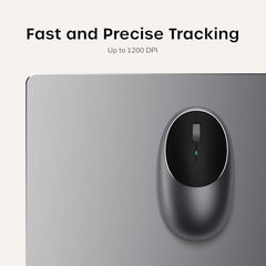 SATECHI M1 Wireless Bluetooth Mouse, USB-C Rechargeable, Compact, Silver