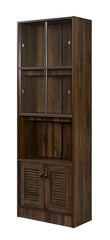 DeckUp Noordin Book Shelf and Display Unit (Walnut, Matte Finish)