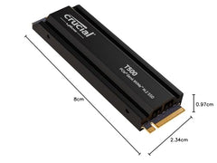 Crucial T500 500GB Gen4 NVMe M.2 Internal Gaming SSD, Up to 7200MB/s, Laptop & Desktop Compatible + 1mo Adobe CC All Apps - CT500T500SSD8