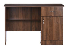 DeckUp Hermes Engineered Wood Study & Computer Table and Office Desk (Walnut, Matte Finish)