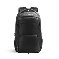Police 35 Litre Office Laptop Backpack Bag for Man/Women Water Resistant College Bag for Boys Stylish Trendy and Durable - Black