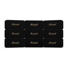Marshall Middleton Portable Bluetooth Speaker with 20+ Hours of Portable Playtime, 360° Sound, Dust & Waterproof (IP67) - Black & Brass.