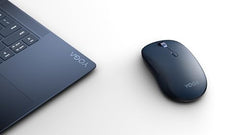 Lenovo Yoga Bluetooth Silent Mouse, 3 Level DPI Adjustment, 36 Month Battery Life, Bluetooth 5.3, 3 Device Paring, Whisper Quiet, Programmable Buttons, Smooth Finish, Luna Grey