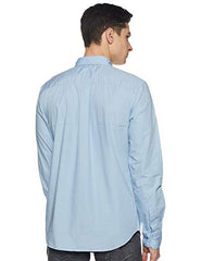 Amazon Brand - Symbol Men's Pack of 2 Cotton Casual Shirt| Regular Fit | Plain | Full Sleeve | Available in Plus Sizes