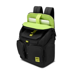 Skybags Hustle 15.6 Inch Compatible Laptop Backpack 31L | 3 Compartments with Flushed USB Ports (Type A & Type C) & Rain Cover | Side Bottle Pockets | Office & Travel Backpack for Men & Women (Navy)