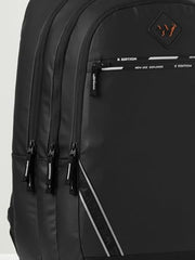 Wildcraft Dark Edition 45 L Professional Laptop Backpack for Men & Women | Fits 15.6 inch Laptop | Padded Shoulder Straps, Multi Compartments, Anti-Theft Zippers | Business Travel Bag | Dark Black