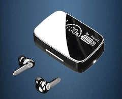 M19 TWS Bluetooth 5.3 Wireless Earbuds with LED Battery Display, Deep Bass, HD Calling, Touch Controls, Type-C Fast Charging Case, IPX4 Sweat Resistant, Compatible with Android,Under 399