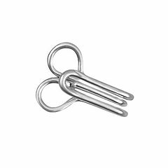 JYOTI Dress Hook (50 Hooks of 3 Wire Size 2 of Brass Material in Nickel Free Finish in a Pouch), Hooks for Ladies Blouses, Dresses, Chudidars, Children Dresses, Frocks, and Gowns - Pack of 5 Pouches