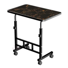 Multi-Purpose Laptop Table, Study Table| Heavy Duty Bed Table| Adjustable for Height, Portable for Office, Work Form Home | DIY Table, Easy to Asembl(Black Ajustable)