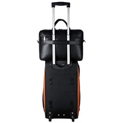 Hard Craft Vegan Leather Office Laptop Messenger and Shoulder Side Sling Hand Bag For Men Corporate Executive Briefcase Bag For Man Supports Laptop Upto 15.6 inches