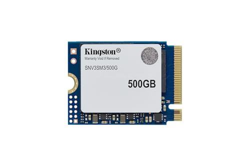 Kingston NV3 500G M.2 2230 NVMe SSD | PCIe 4.0 Gen 4x4 | Up to 5000 MB/s | SNV3SM3/500G