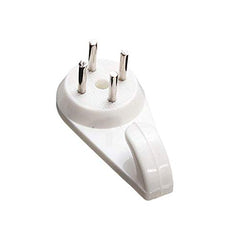 Art Street Hard Plastic 3-Pin Seamless Nail with 2 Spirit Leveler for Photo Frame Wall Picture Frame Hooks Hangers - Set of 25 (White)